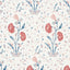 Schumacher Khilana Floral Delft & Rose Wallpaper
