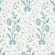 Schumacher Khilana Floral Peacock Wallpaper