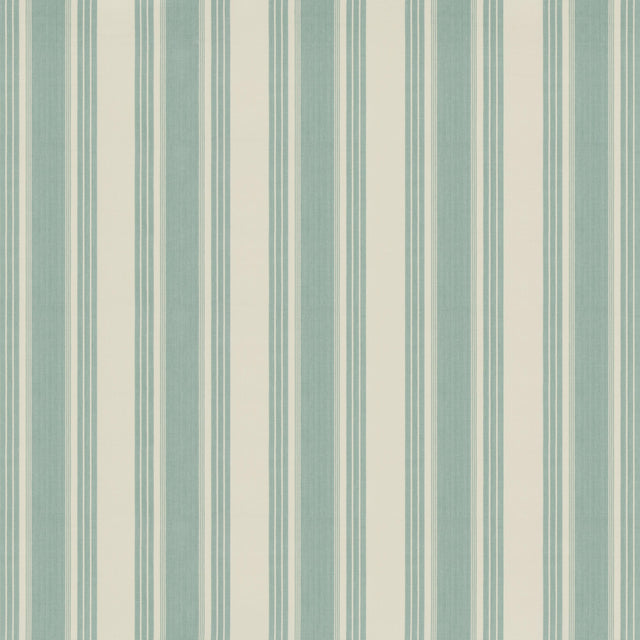 Brunschwig & Fils COLMAR STRIPE AQUA Upholstery Fabric