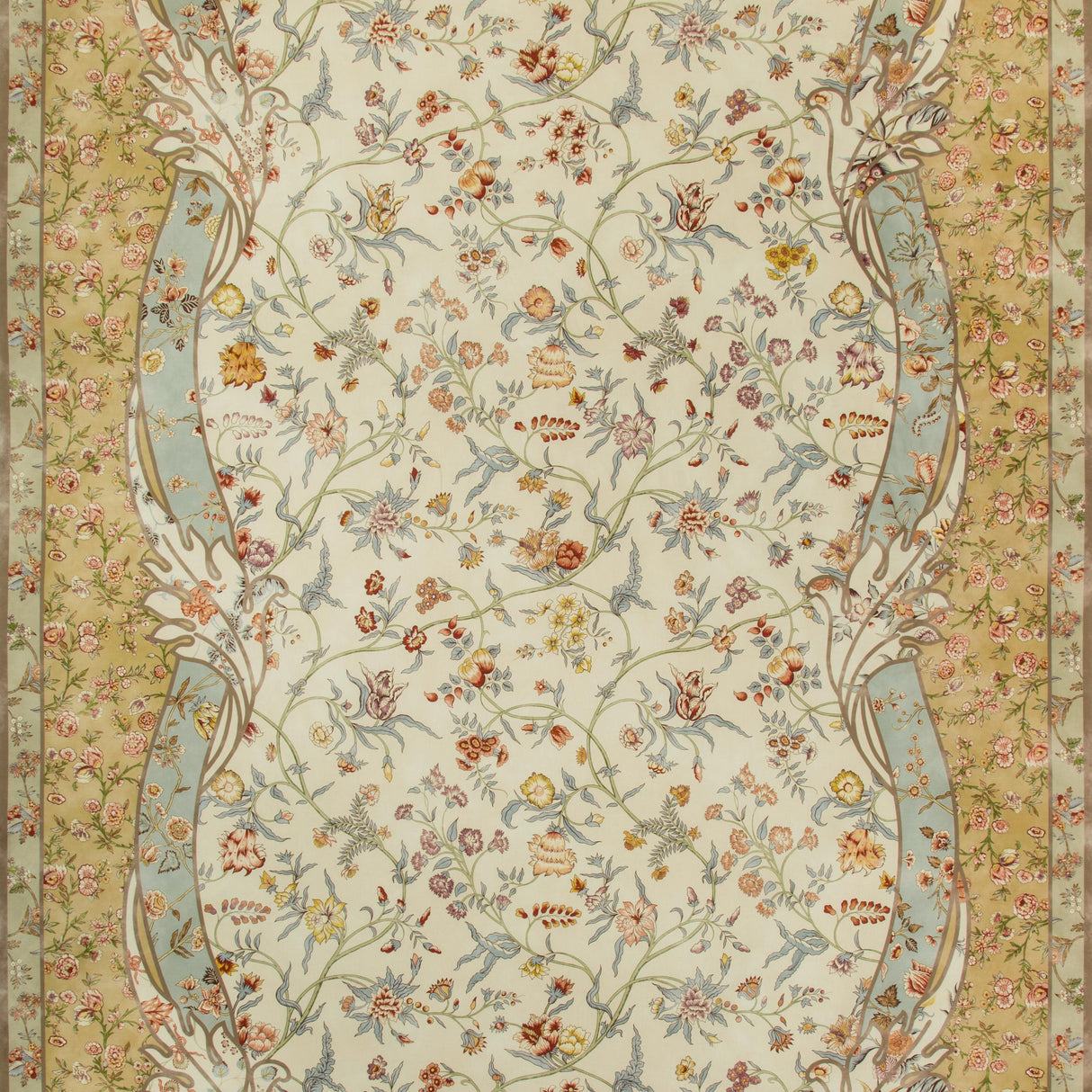 Brunschwig & Fils MENARS BORDER II MEADOW Fabric