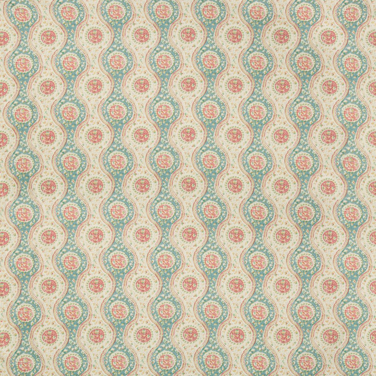 Brunschwig & Fils NADARI PRINT TEAL/ROSE Fabric