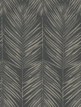 Seabrook Paradise Palm Black Wallpaper