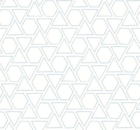 Seabrook Sun Shapes Blue Oasis Wallpaper