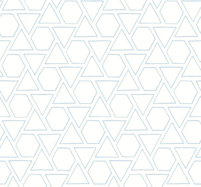 Seabrook Sun Shapes Blue Oasis Wallpaper