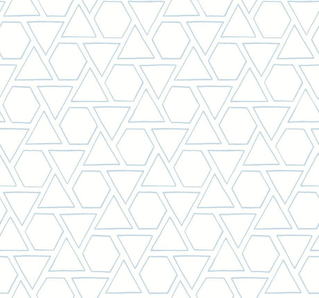 Seabrook Sun Shapes Blue Wallpaper