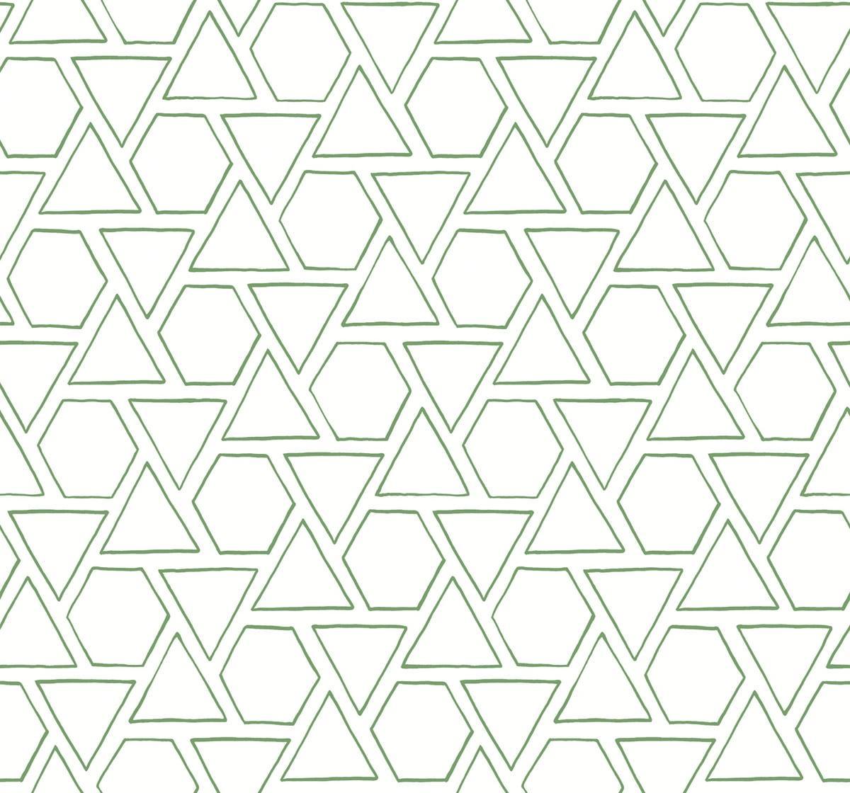 Seabrook Sun Shapes Greenery Wallpaper