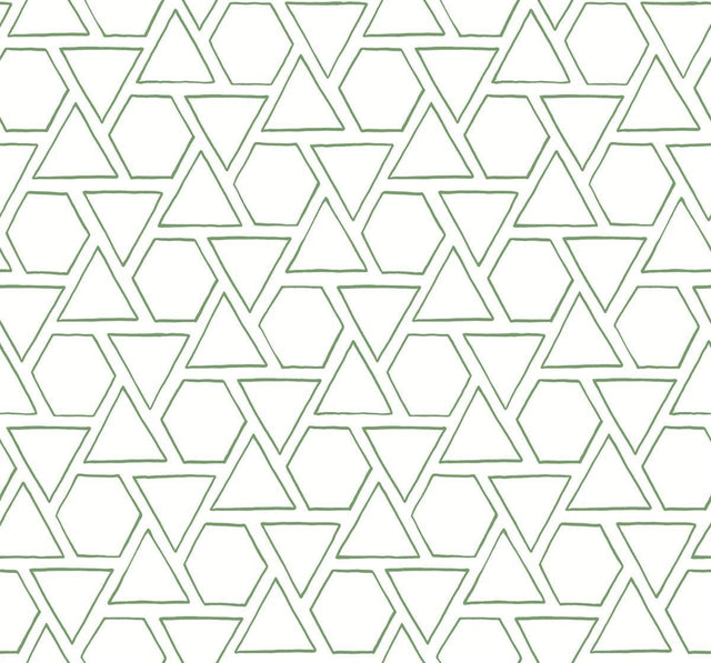 Seabrook Sun Shapes Greenery Wallpaper