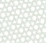Seabrook Sun Shapes Green Wallpaper