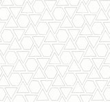 Seabrook Sun Shapes Daydream Gray Wallpaper