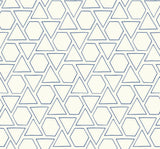 Seabrook Sun Shapes Blue Wallpaper