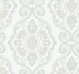 Seabrook Nautical Damask Sand Dunes Wallpaper