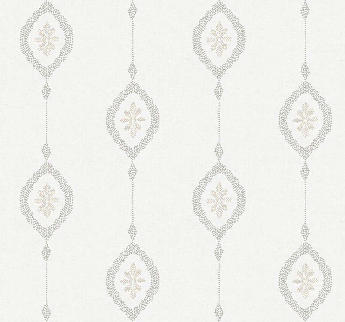 Seabrook Sand Dollar Stripe Grey Wallpaper