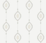 Seabrook Sand Dollar Stripe Grey Wallpaper