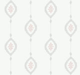 Seabrook Sand Dollar Stripe Pink Sunset Wallpaper