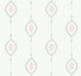 Seabrook Sand Dollar Stripe Pink Wallpaper