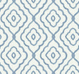 Seabrook Seaside Ogee Blue Oasis Wallpaper