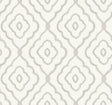 Seabrook Seaside Ogee Daydream Gray Wallpaper