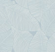 Seabrook Summer Magnolia Blue Oasis Wallpaper