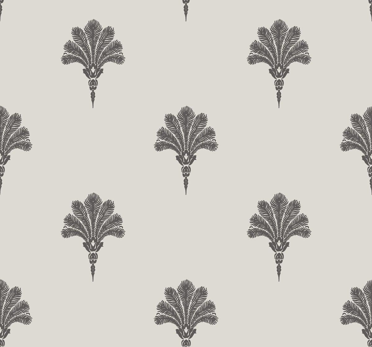Seabrook Summer Fan Black Sands Wallpaper