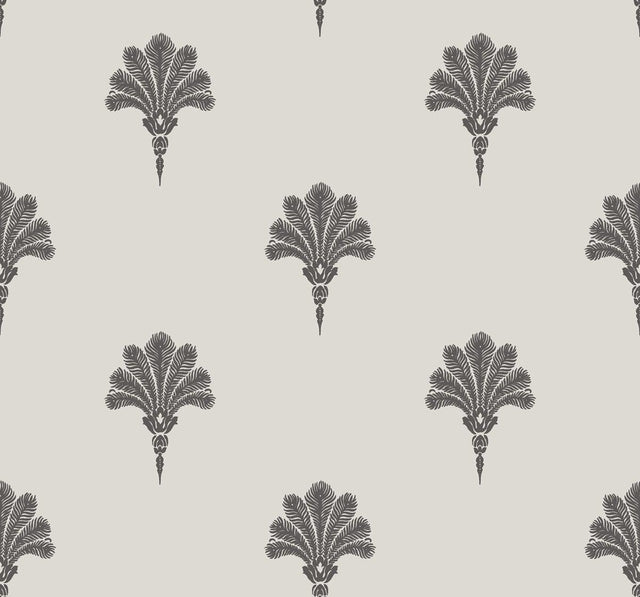 Seabrook Summer Fan Black Sands Wallpaper