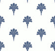 Seabrook Summer Fan Coastal Blue Wallpaper
