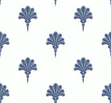 Seabrook Summer Fan Blue Wallpaper