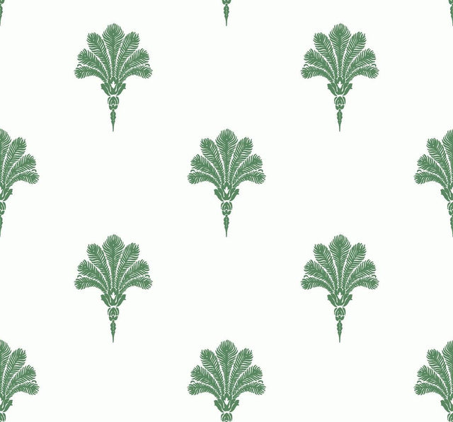 Seabrook Summer Fan Greenery Wallpaper