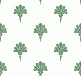 Seabrook Summer Fan Green Wallpaper