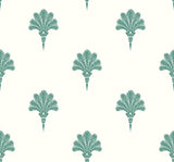 Seabrook Summer Fan Tropic Green Wallpaper