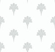 Seabrook Summer Fan Daydream Gray Wallpaper