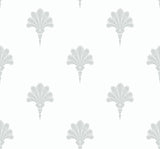 Seabrook Summer Fan Daydream Gray Wallpaper