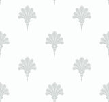 Seabrook Summer Fan Grey Wallpaper