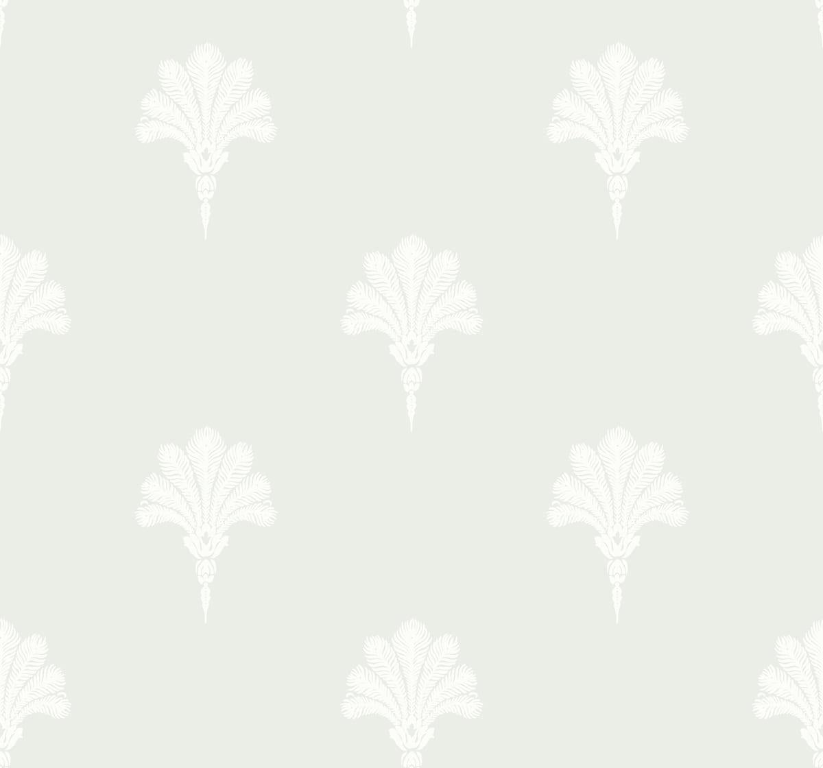 Seabrook Summer Fan Off White Wallpaper