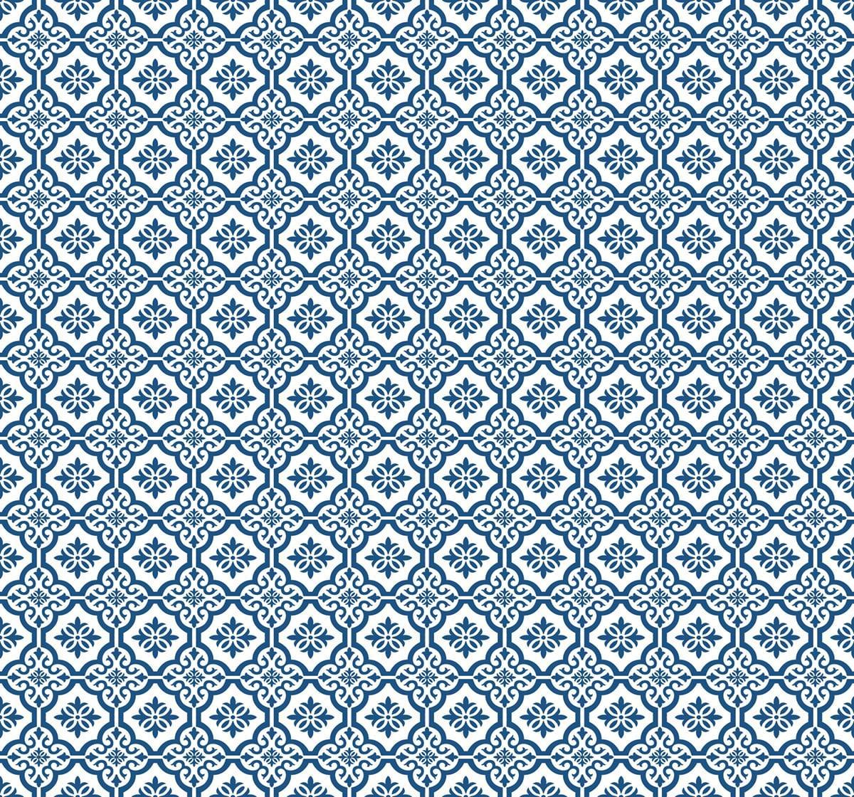 Seabrook Coastal Tile Coastal Blue Wallpaper