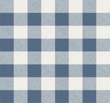 Seabrook Picnic Plaid Coastal Blue Wallpaper