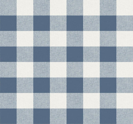 Seabrook Picnic Plaid Blue Wallpaper