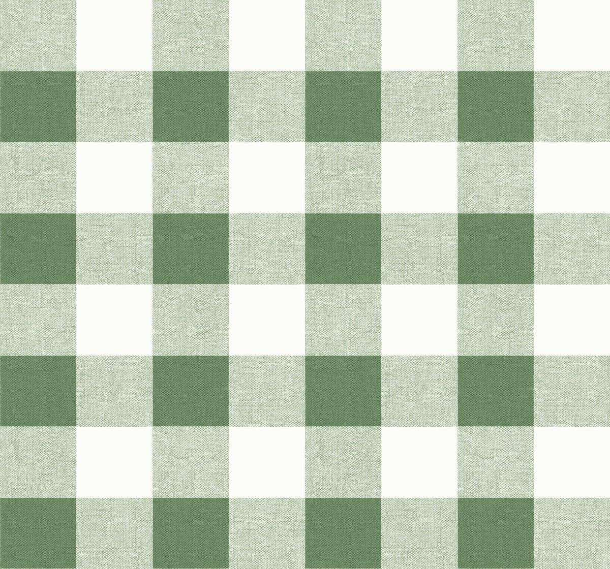 Seabrook Picnic Plaid Greenery Wallpaper