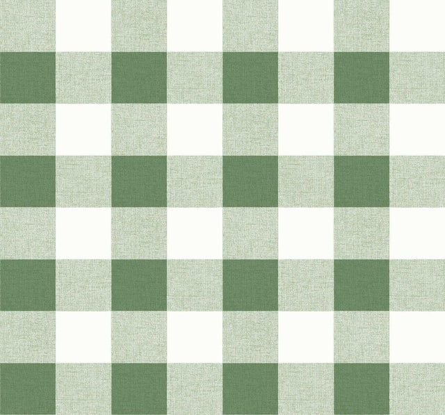 Seabrook Picnic Plaid Greenery Wallpaper
