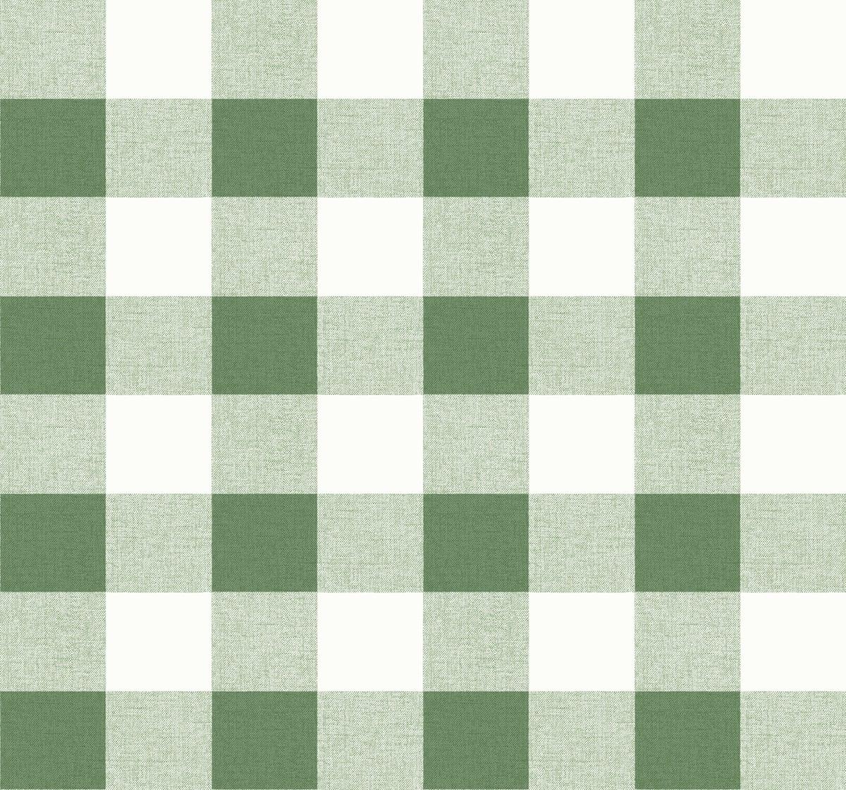 Seabrook Picnic Plaid Green Wallpaper