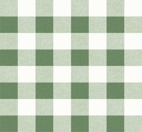 Seabrook Picnic Plaid Green Wallpaper