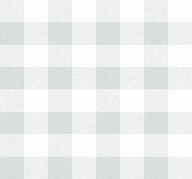 Seabrook Picnic Plaid Daydream Gray Wallpaper