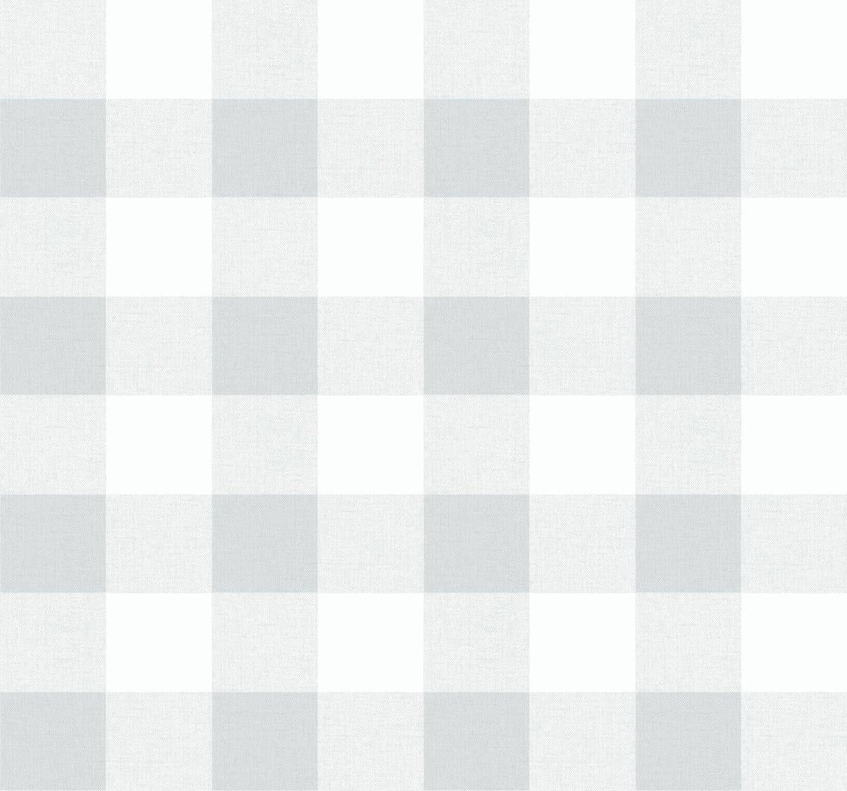 Seabrook Picnic Plaid Grey Wallpaper