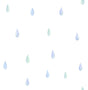 Seabrook Raindrops Periwinkle and Mint Wallpaper