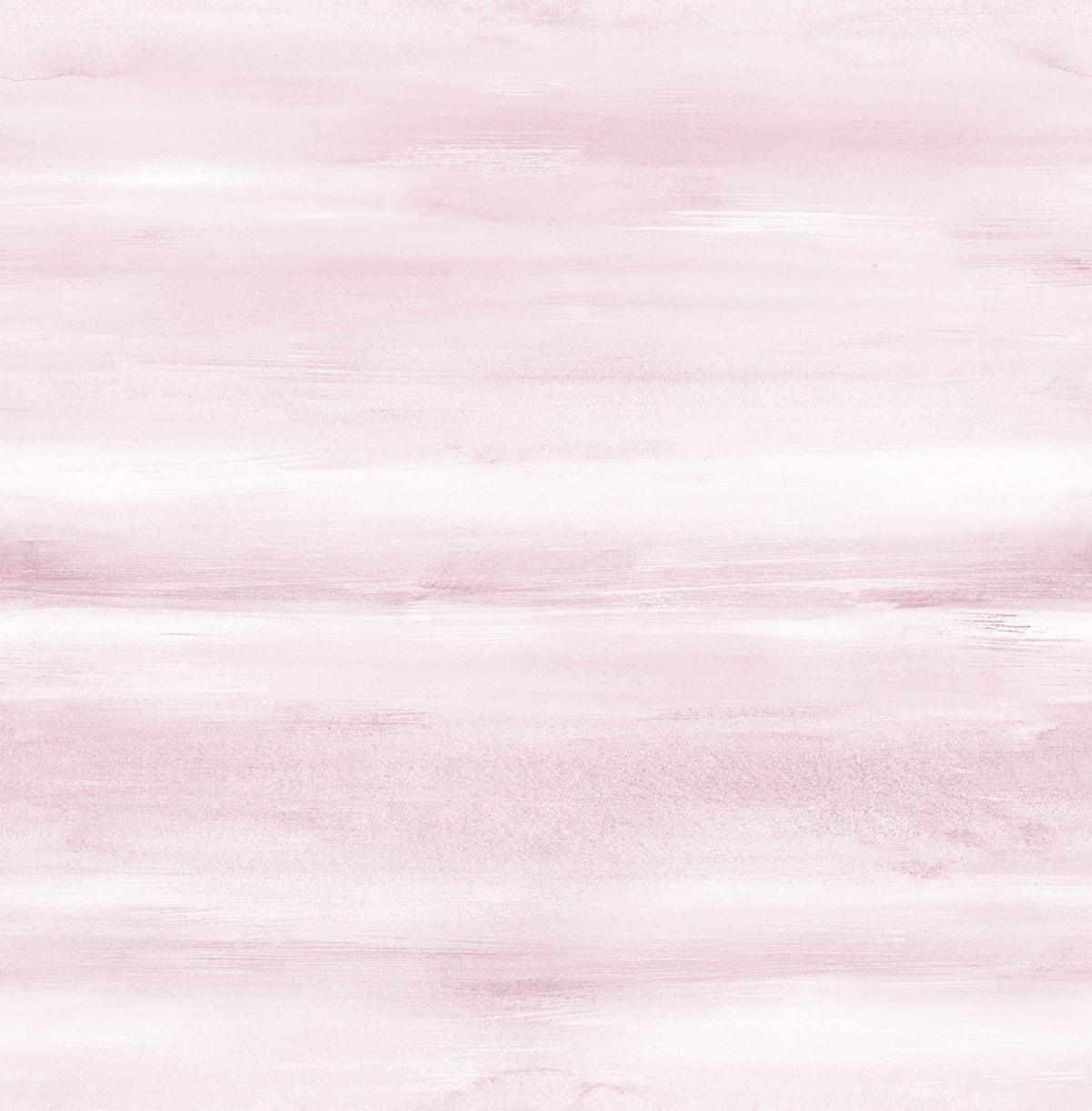 Seabrook Watercolor Pink Wallpaper