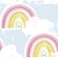 Seabrook Rainbows Powder Blue Wallpaper