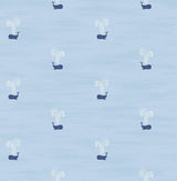 Seabrook Tiny Whales Blue Wallpaper