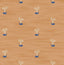 Seabrook Tiny Whales Orange and Navy Wallpaper