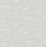 Seabrook Calm Seas Soft Gray and White Wallpaper