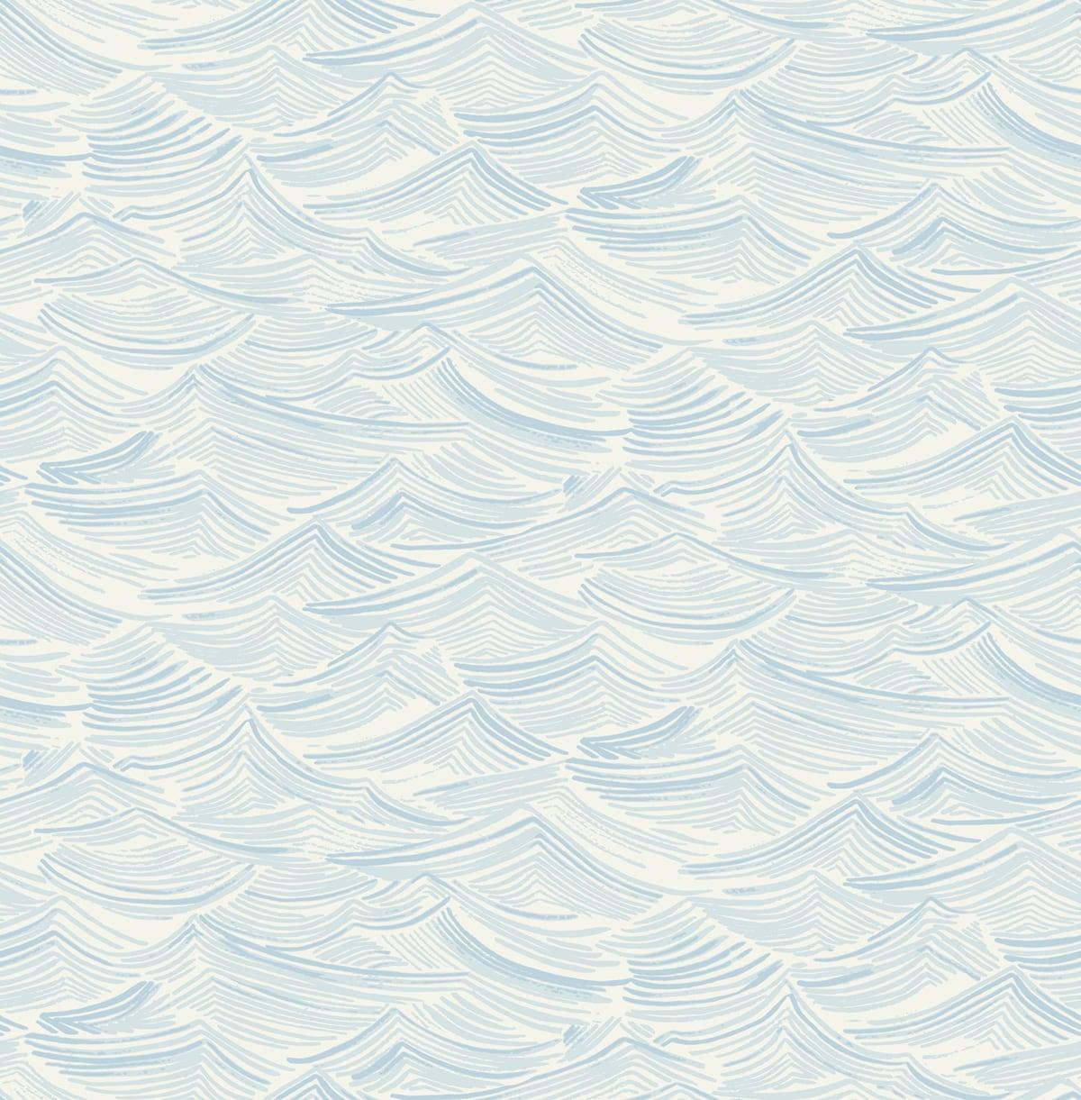Seabrook Calm Seas Blue Wallpaper