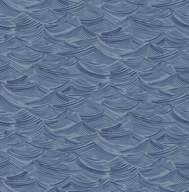 Seabrook Calm Seas Carolina Blue Wallpaper